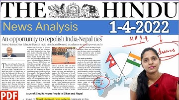1 April 2022 | The Hindu Newspaper Analysis in English | #upsc #IAS