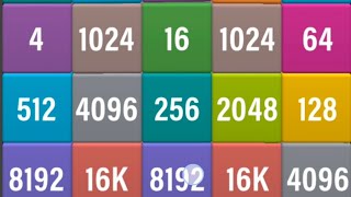 Drop Block 3D Game Part 47 Run out of Moves with 16K Merge Numbers #asmr #games #rikuyun #trending
