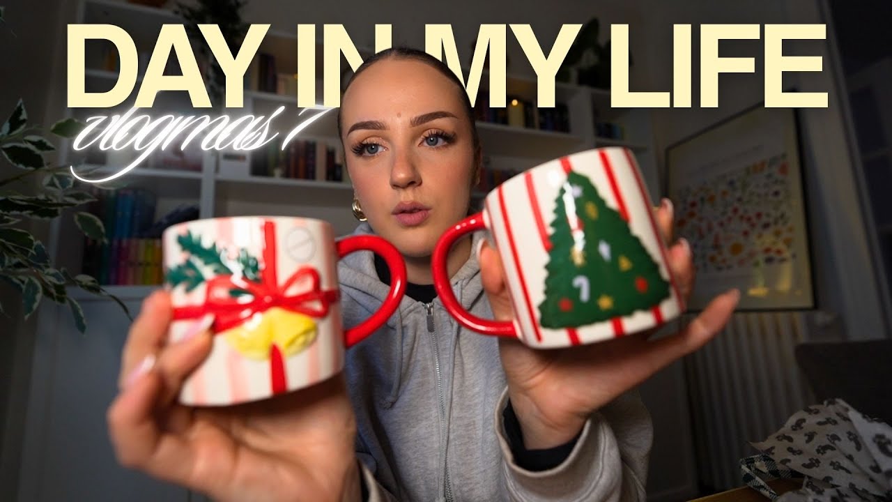 VLOGMAS 7 - SHOPPING, LECTURE & CRUMBLE AUX POMMES