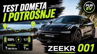 Zeekr 001 AWD test dometa i potrošnje - koliko zaista može na autocesti kineska krstarica