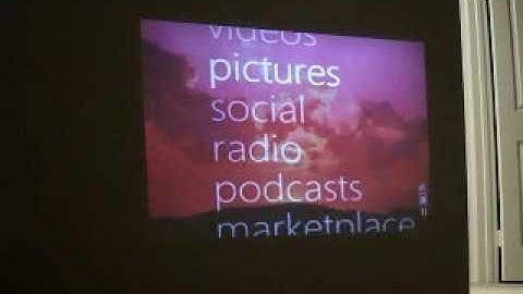 Zune 120GB TV output with AAXA P1 Pico Projector