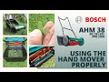 Properly control and using the BOSCH AHM38 Hand Mover