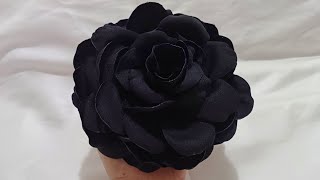 como fazer flor de tecido para aplicação em roupas,flores de tecido grandes #diyflower #florfacil