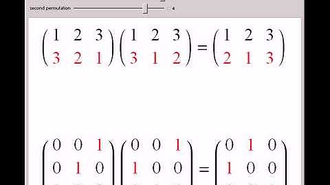 Matrix Representation of the Permutation Group