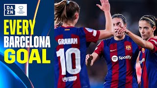 Every Barcelona Goal From The 2023-24 Uefa Womens Champions League So Far