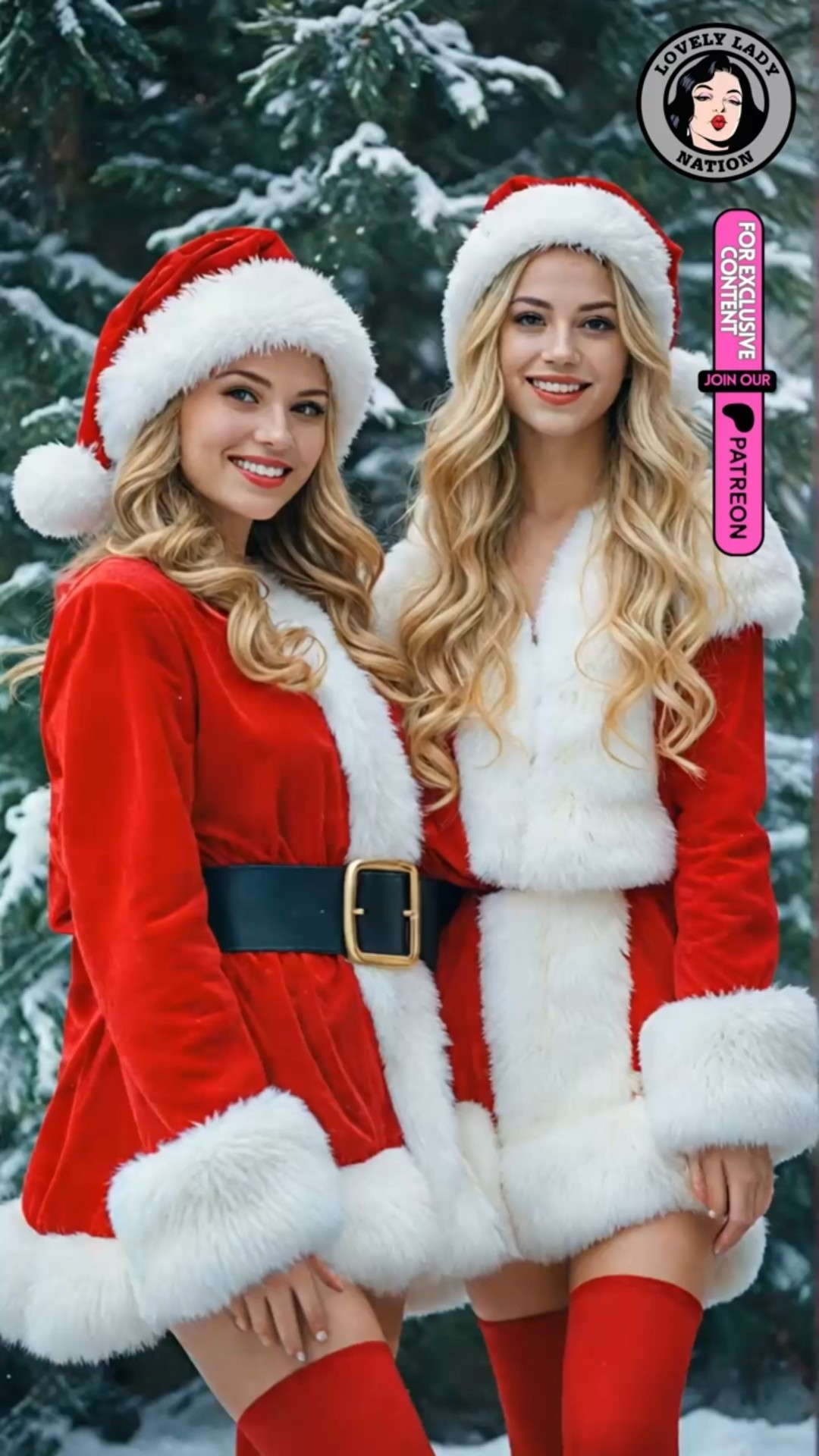 miss santa claus 2024 - beautiful ladies wishing you a Merry Christmas Vol.5