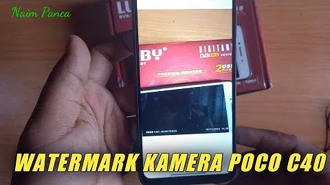 CARA MEMBUAT TULISAN NAMA DI KAMERA HP POCO C40