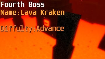 Obby Creator Boss Fight Lava Kraken