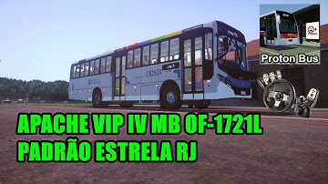 PROTON BUS SIMULATOR - APACHE VIP IV MB OF-1721L - PADRÃO ESTRELA RJ