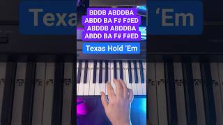 Texas Hold ‘Em By Beyoncé Piano Easy Lesson 🤠 #Piano #Womenofyoutube  #Texasholdem