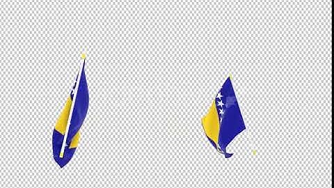Flag Transition - Bosnia and Herzegovina | Motion Graphics - Envato elements