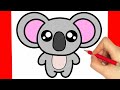 Comment dessiner un koala  comment dessiner un koala kawaii