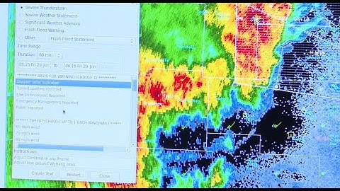 How National Weather Service meteorologists draw severe t-storm warning polygons