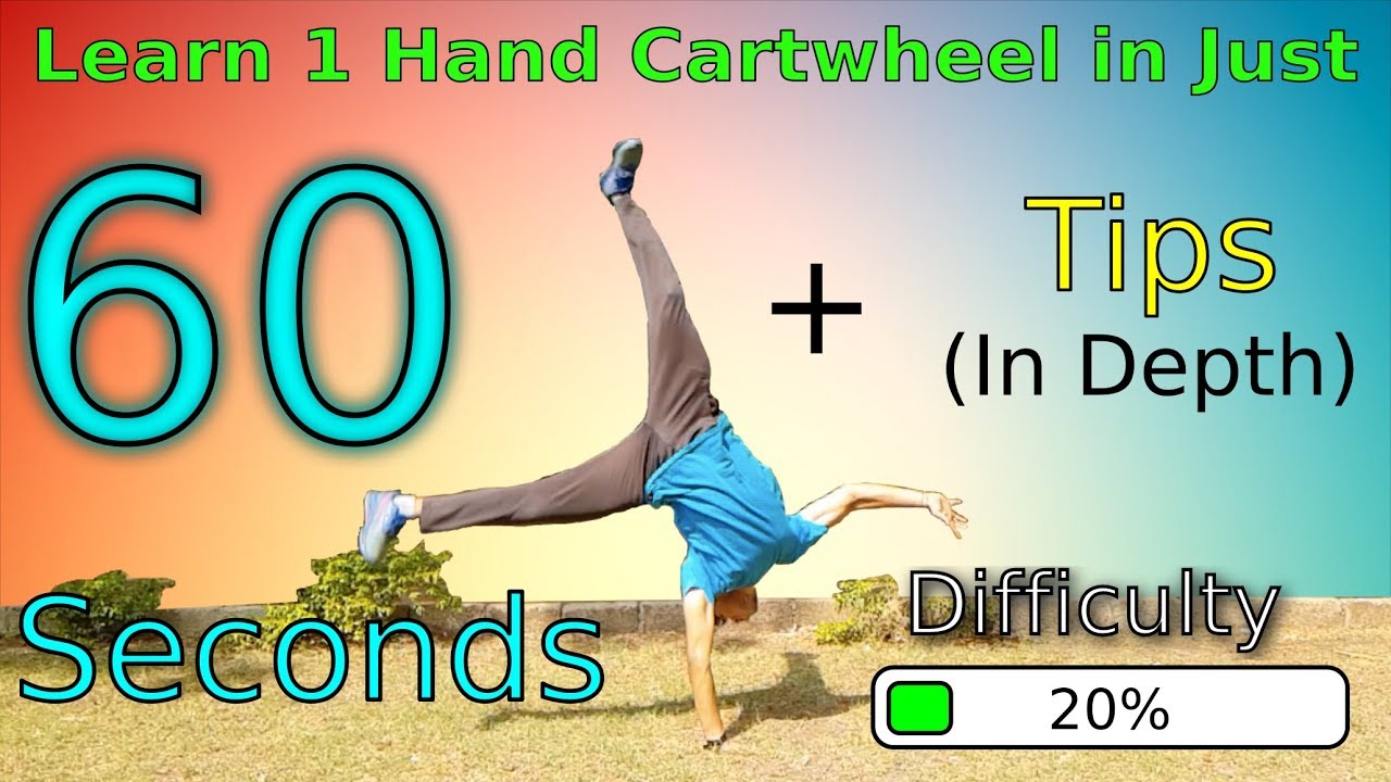 Learn How To Do 1 Hand Cartwheel in Just 60 SECONDS (ASAP