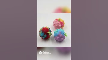 Apple colorful 3D decompression fingertip squeeze bubble ball