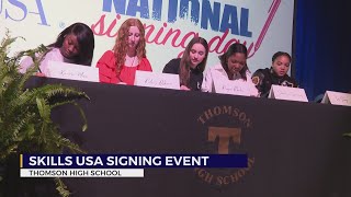Thomson High School holds SkillsUSA signing event