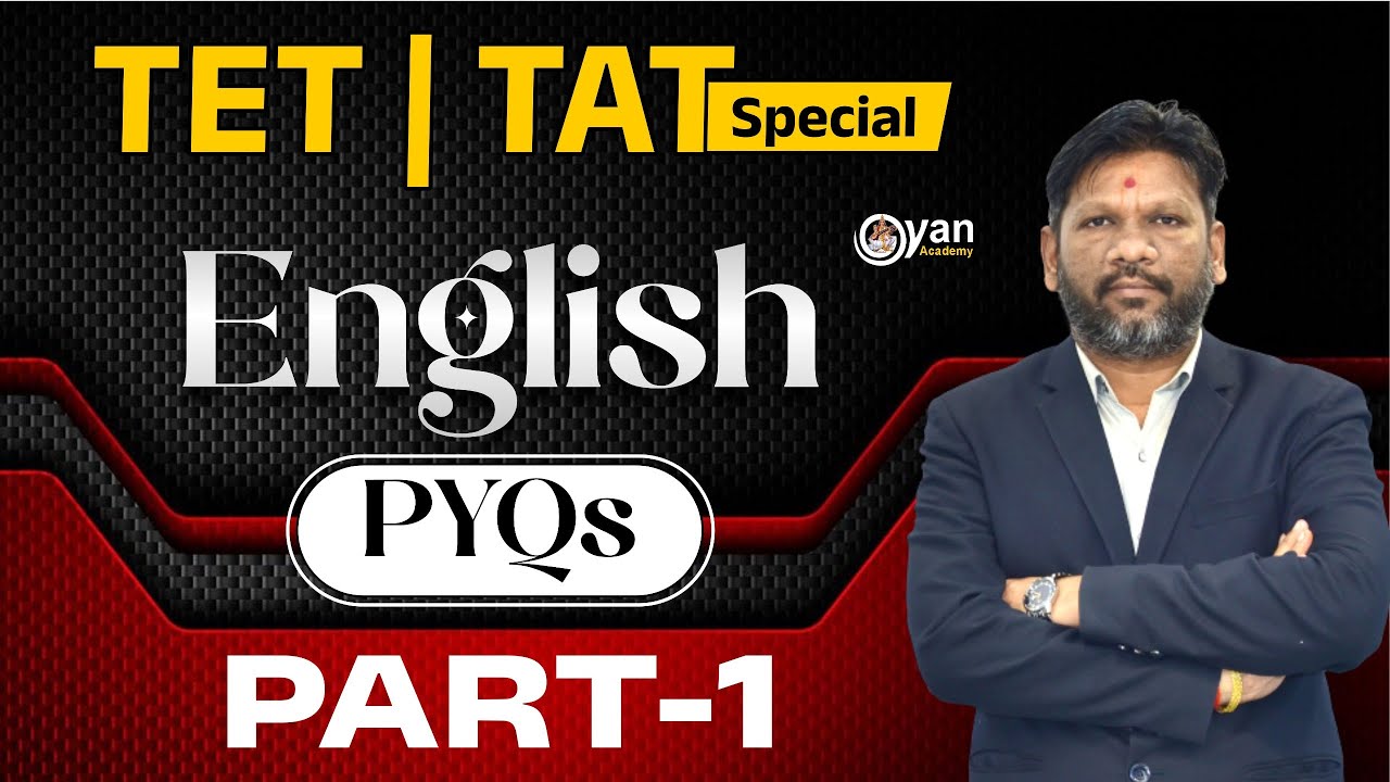 English PYQs For TET TAT | LEC 1 | By Mahesh Ahjoliya | LIVE@7 PM 