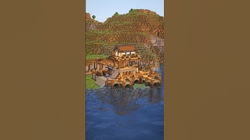 🎣 Minecraft Medieval Fishing Dock 🪝 | Perfect Survival Waterfront Build