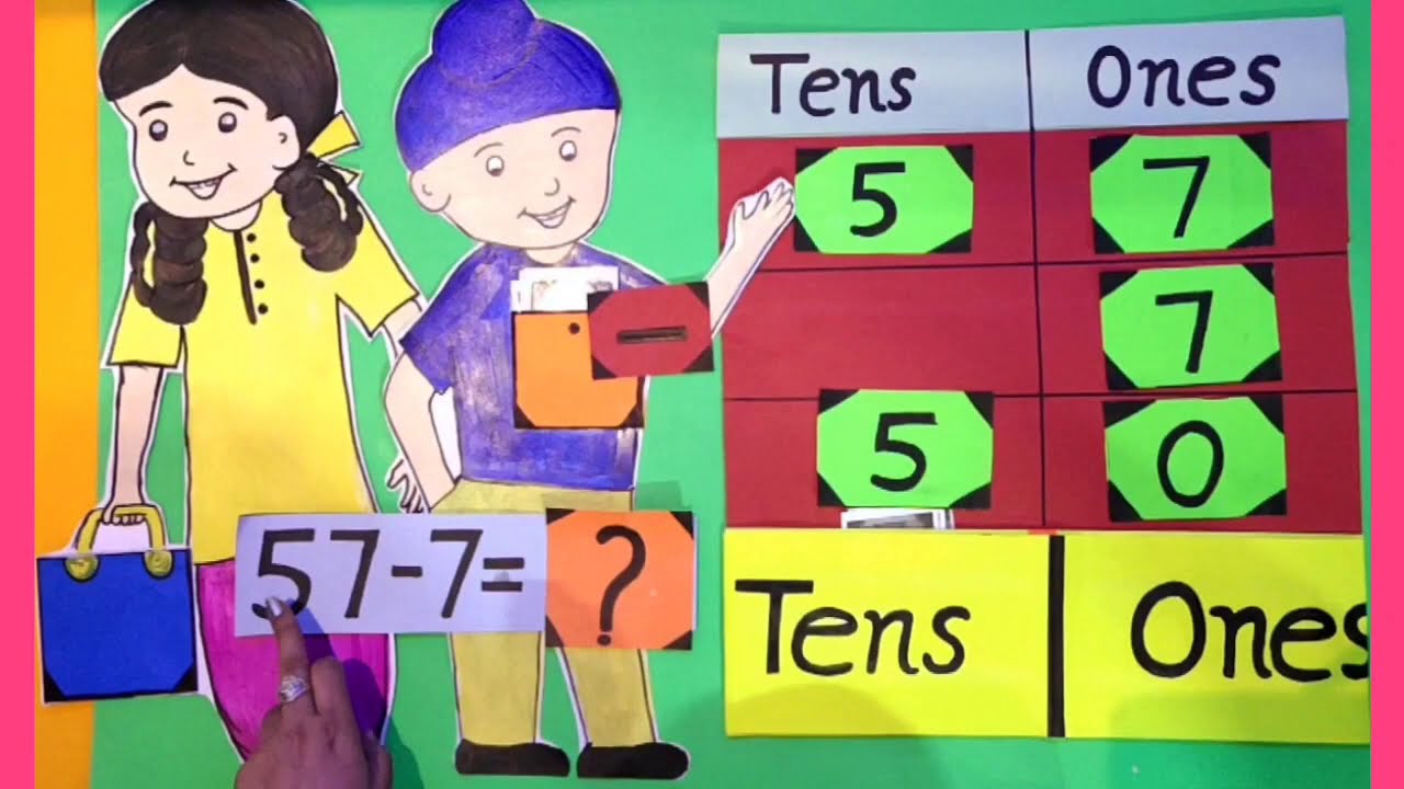Learn Different Ways To Subtract 1 Digit Number From 2 Digit Number In