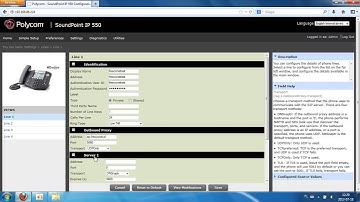 Polycom SoundPoint 321 IP - Konfiguracja / Polycom SoundPoint 321 IP Configuration