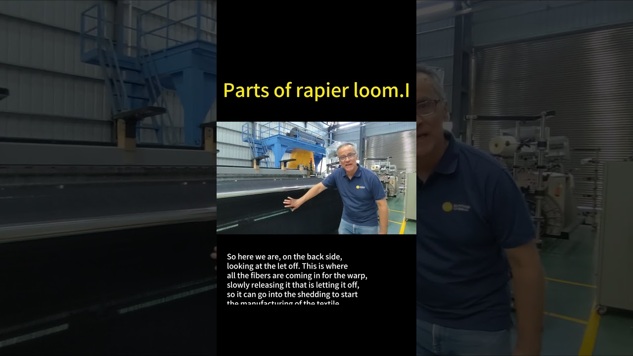 Weaving function parts of a rapier loom