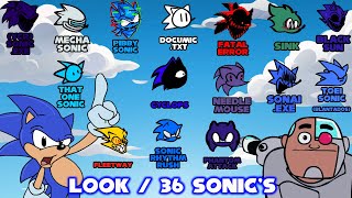 FNF - Look / 36 Sonic's (VS BIRD 2.0 OUT NOW)