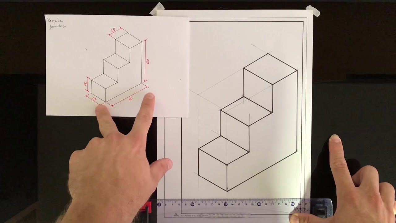 Desenho Técnico: Perspectiva Isométrica - Escada