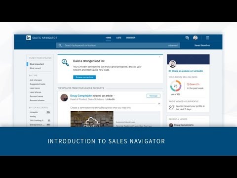 Introduction to Sales Navigator
