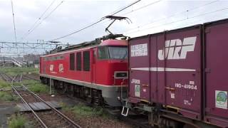 【Japan Railway】4076レ EF510-2牽引コンテナ 新津駅発車