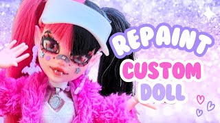 DOLL REPAINT 🩷 || Bubblegum Pop Draculaura ✨