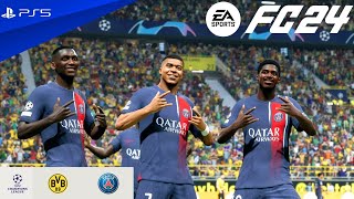 EA FC 24 - Borussia Dortmund vs. PSG - Semi-Finals UEFA CHAMPIONS LEAGUE 23/24 I PS5™ [4k60]