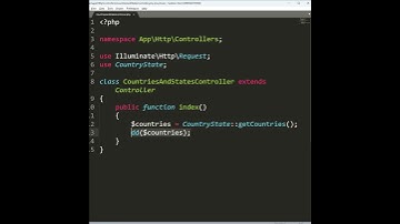 Laravel 11 - Get Countries and States