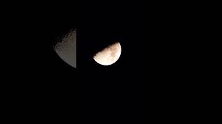 First Quarter Moon 🌙 #moon #space #nightsky #lunarphase #youtubeshorts