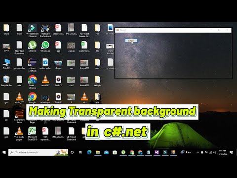 how to make c# winform background transparent | create a transparent c# winform GUI