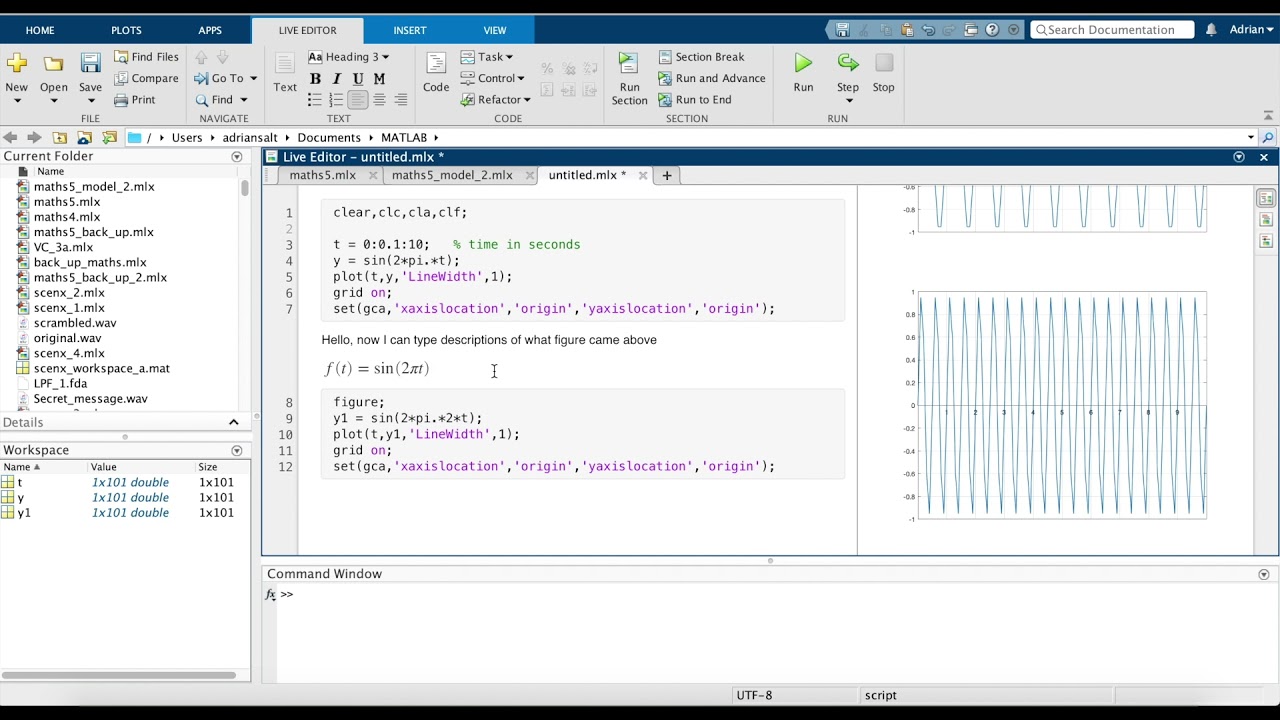 LaTex with MATLAB Tutorial - YouTube
