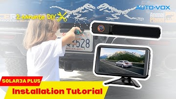AUTO-VOX Solar3A Plus Wireless Backup Camera Installation Tutorial | 2-Minute DIY
