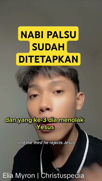 NABI PALSU SUDAH DITETAPKAN - ELIA MYRON #eliamyron #apologetika