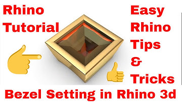 CREATE BEZEL SETTING WITH MESH IN RHINO 3D | RHINO 3D TUTORIAL | RHINO TIPS  TRICKS  CREATIVEWORLD3D