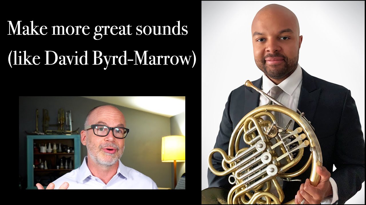 Thoughts on Practice: Make more great sounds (like David Byrd-Marrow ...