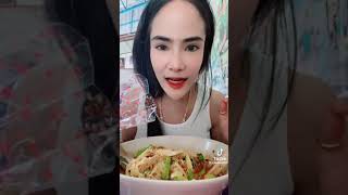 รวมคลิปซ้อฝันกินก๋วยเตี๋ยวส้มตำลาบตำถั่วขนมจีนต้มอึ่งในtiktok