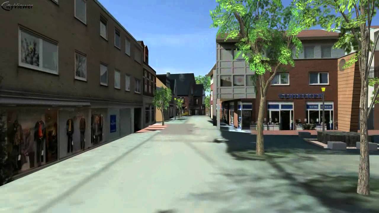Virtueller Stadtrundgang durch die Stadt Rhede - YouTube