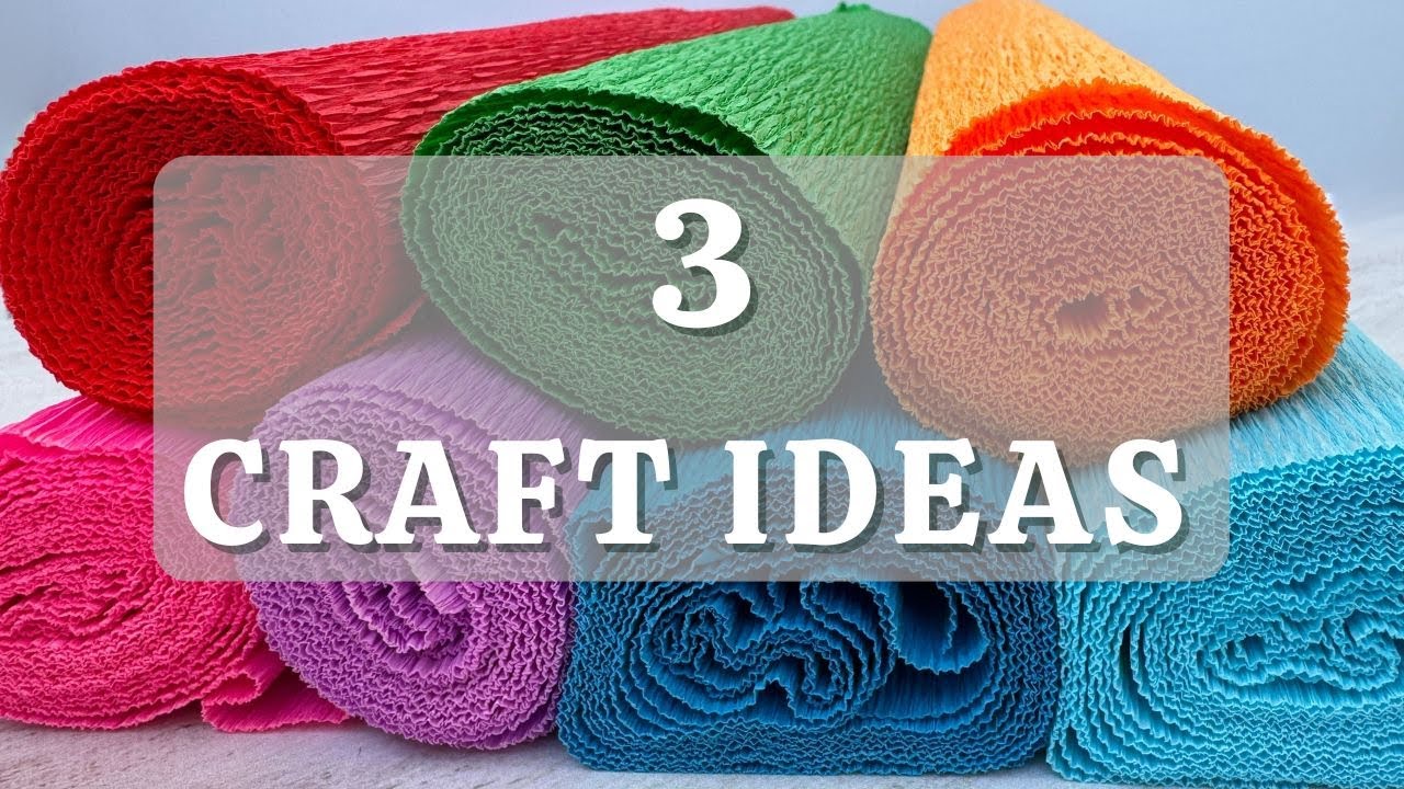 Cómo hacer bonitas flores con papel crepé - 3 IDEAS