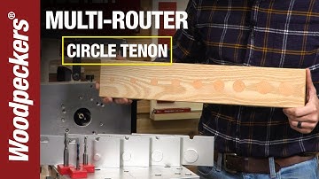 Make Perfect Circle Tenons With The Multi-Router In Minutes | Woodpeckers Tool