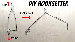 My new homemade rod holders with automatic hook setting! For all