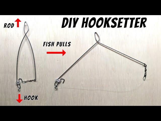 Sensitive DIY HOOKSETTER for Trout, Panfish and Catfish (Homemade  Hooksetter Build and Catch) 