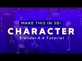 3D Character in Blender 4.4 – Easy Beginner Tutorial