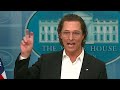 Matthew McConaughey Calls for Gun Reforms at White House Briefing