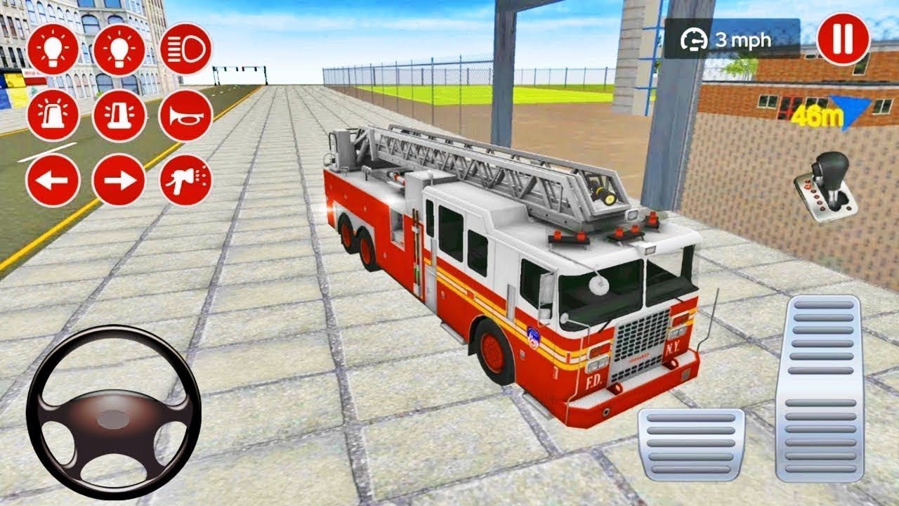 Jogo de Bombeiro Caminhão Desenho 🚒 Jogo de Carro de Bombeiro