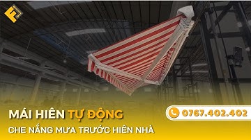 Mái Hiên Tự Động Đẹp Cao Cấp - Giải Pháp Che Nắng Mưa Trước Hiên Nhà ✅ Funas
