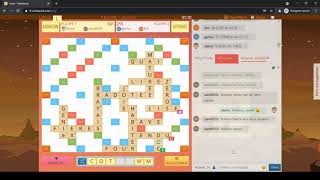 Playing Rackword - team word game mode 2 vs 2 in french screenshot 2